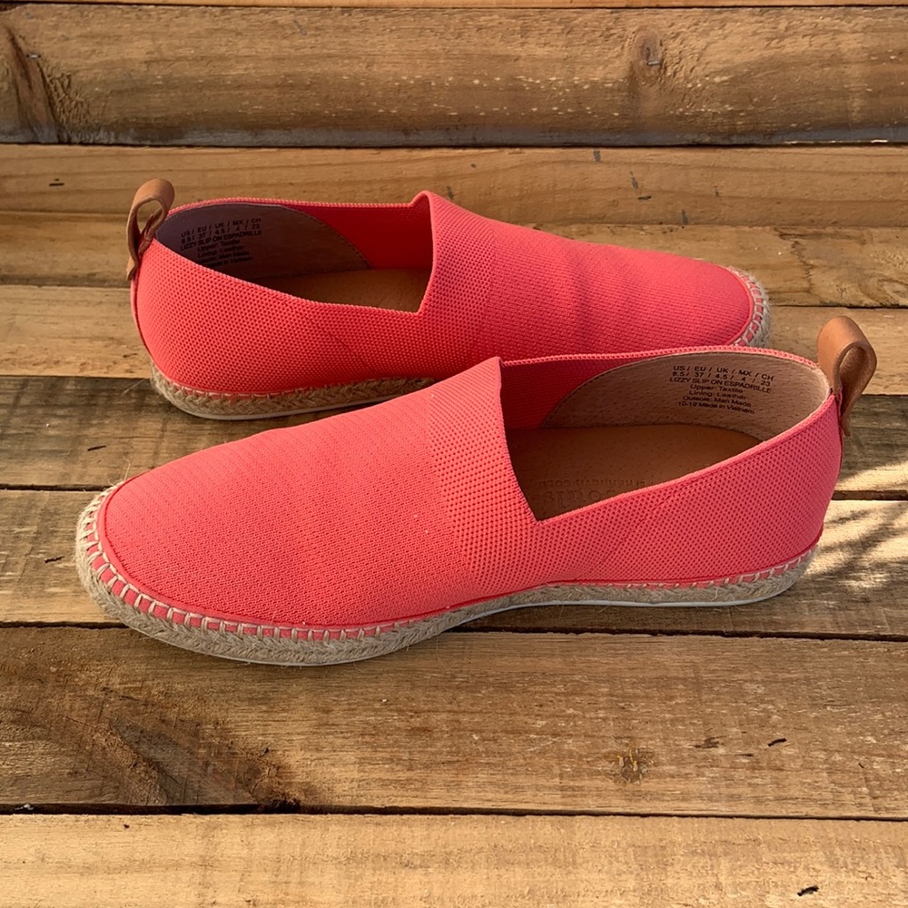 Gentle Souls by Kenneth Cole Lizzy Espadrille Size 6.5 Bright Pink with Box